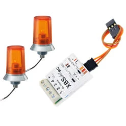 Carson 500907125 Rundumleuchten Orange Mit Elektr. Schalter 1:16