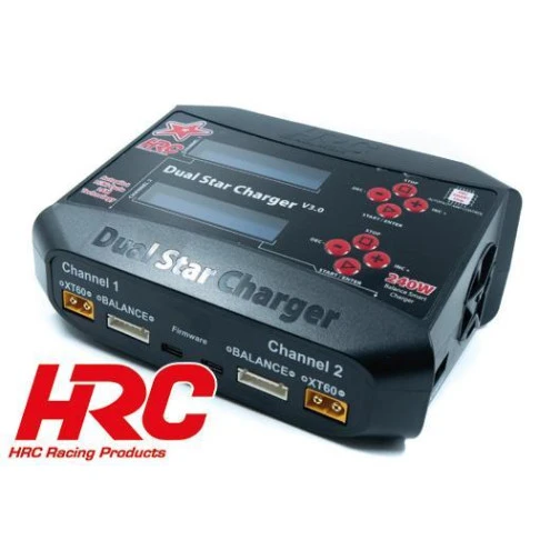 HRC Ladegerät Dual-Star Charger V2.1 2x120W 12/230V 3 HRC Ladegerät Dual-Star Charger V2.1 2x120W 12/230V