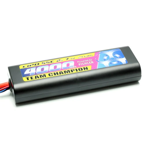 Pichler LiPo-Akku Racing Pack 2S 4000mAh 7.4V 55C T-Stecker Team Cham 3 Pichler LiPo-Akku Racing Pack 2S 4000mAh 7.4V 55C T-Stecker Team Cham