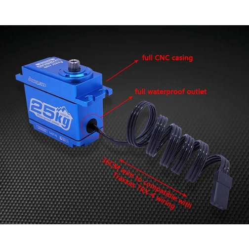 Power HD Digital Servo LW-25MG Wasserdicht 25 Kg 4 Power HD Digital Servo LW-25MG Wasserdicht 25 Kg - Image 2