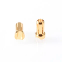 Ruddog 5mm Gold Plug Male Short (2)