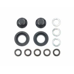 Tamiya 56556 Radnaben-Set Vorderache Schwarz (2) 1:14