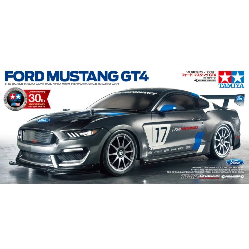 Tamiya 58664 Ford Mustang GT4 TT-02 Bausatz 4 Tamiya 58664 Ford Mustang GT4 TT-02 Bausatz - Image 2