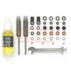 Tamiya Alu Öldruckdämpfer Schwarz (2 Stk.) #56515