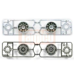 Tamiya Felgen Verchromt (2x AA, 2x AB) Kühlauflieger (56319) #9335503