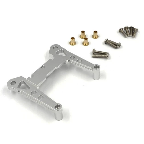Xtra Speed Alu Front Shock Mount A4 Silver Für Tamiya Manta Ray / DF- 3 Xtra Speed Alu Front Shock Mount A4 Silver Für Tamiya Manta Ray / DF-
